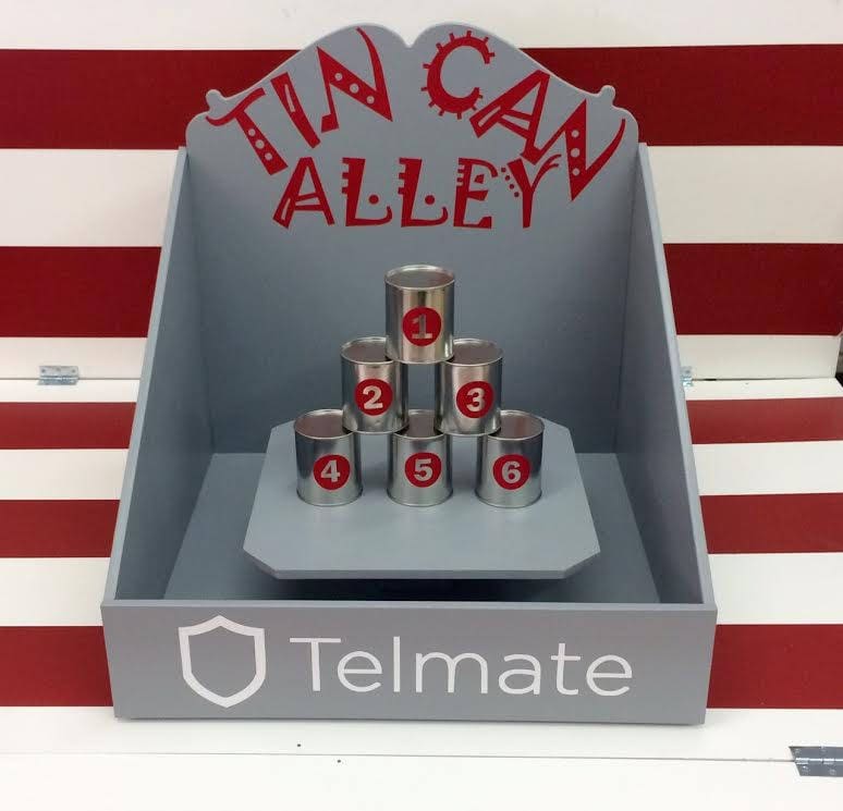 Tin can toss Carnival Game