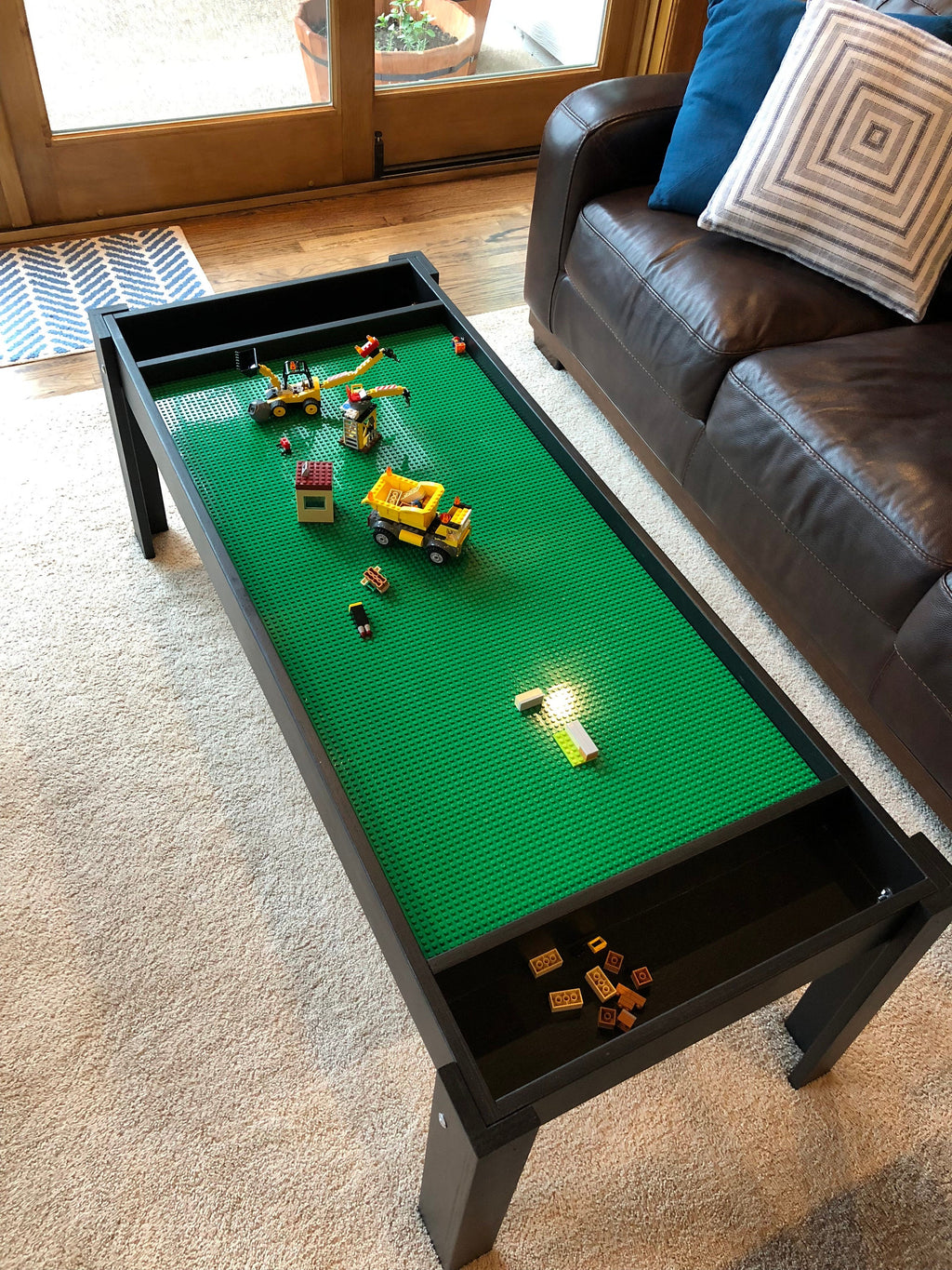 Building bricks table, Activity table, Building blocks table, kids table, train table, art table, kids desk, playroom,