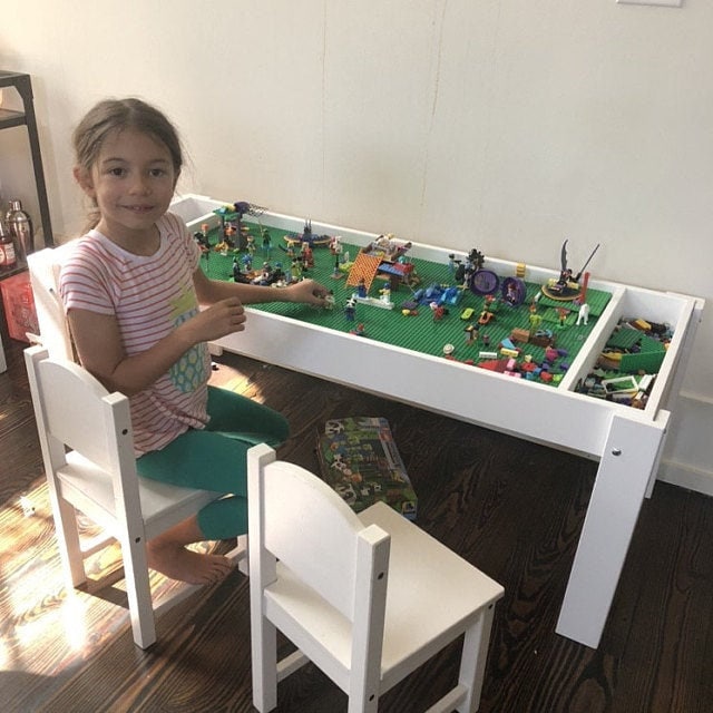 Kids activity table with storage
