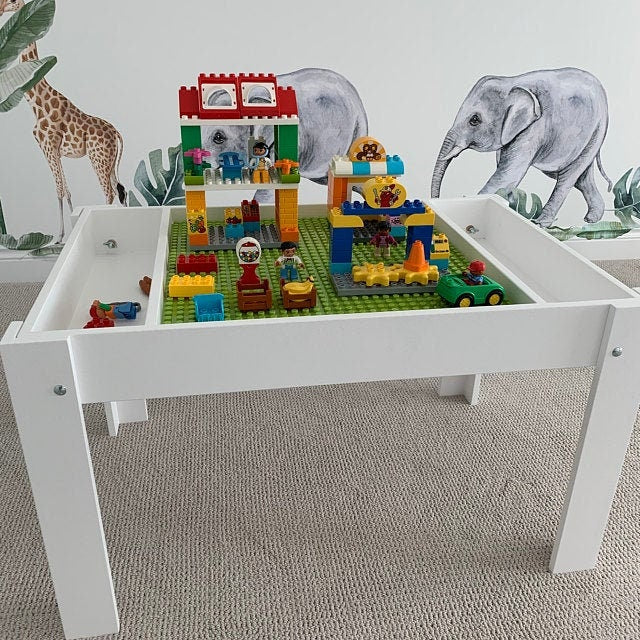 Kids activity table with storage
