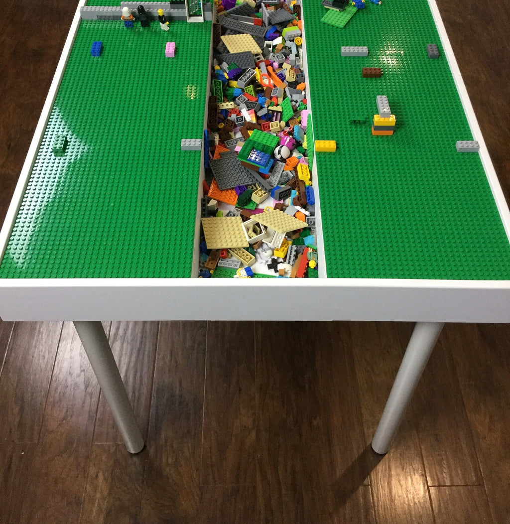 Kids Activity table with storage, Building bricks table, building blocks table, kids table with storage, art table, train table