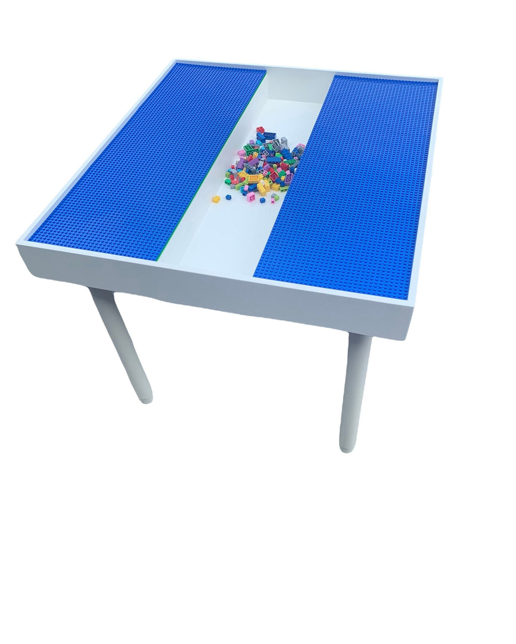 Kids Activity table with storage, Building bricks table, building blocks table, kids table with storage, art table, train table