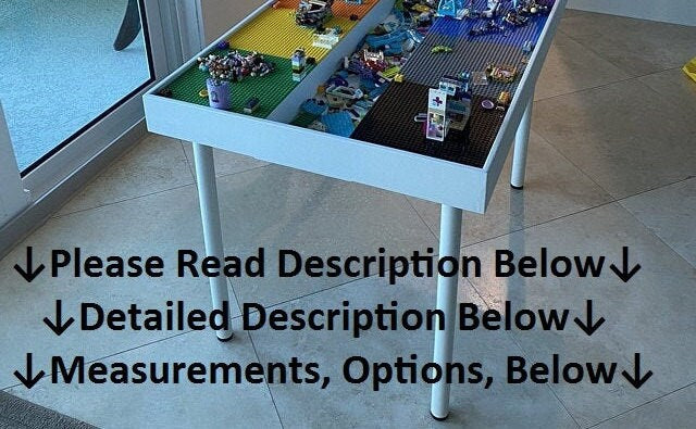 Kids Activity table with storage, Building bricks table, building blocks table, kids table with storage, art table, train table