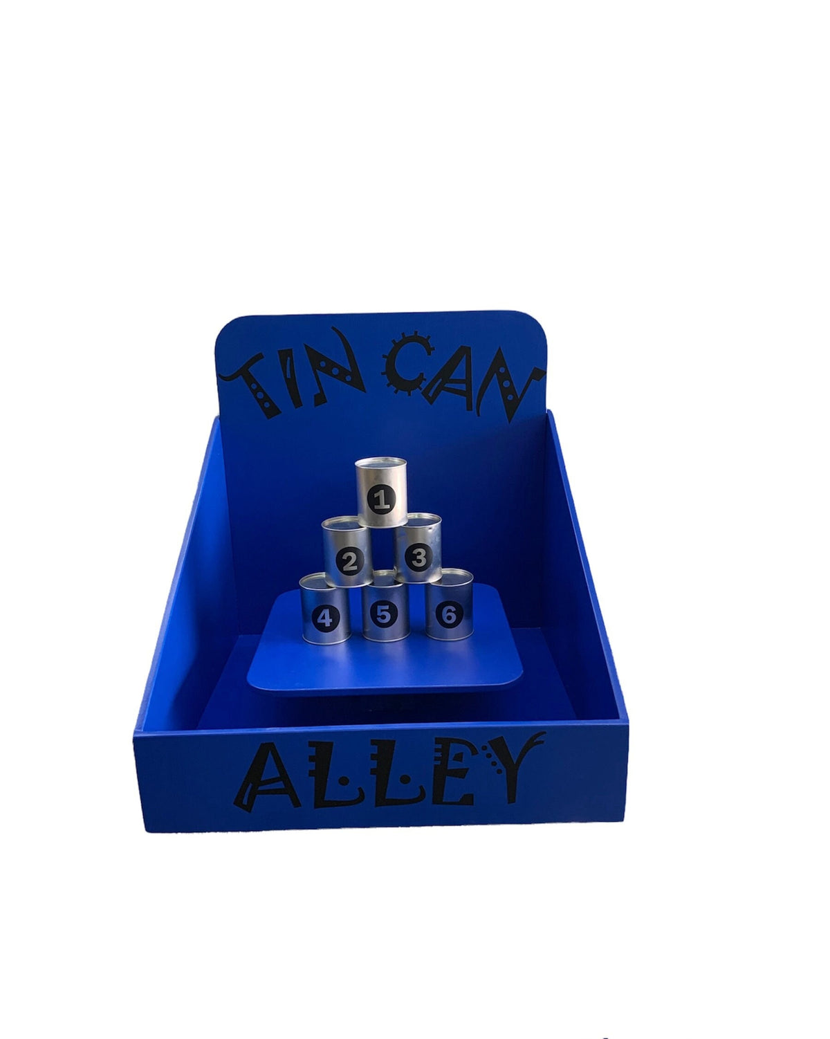 Tin can toss Carnival Game