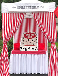 Milk bottle toss lawn game for carnival