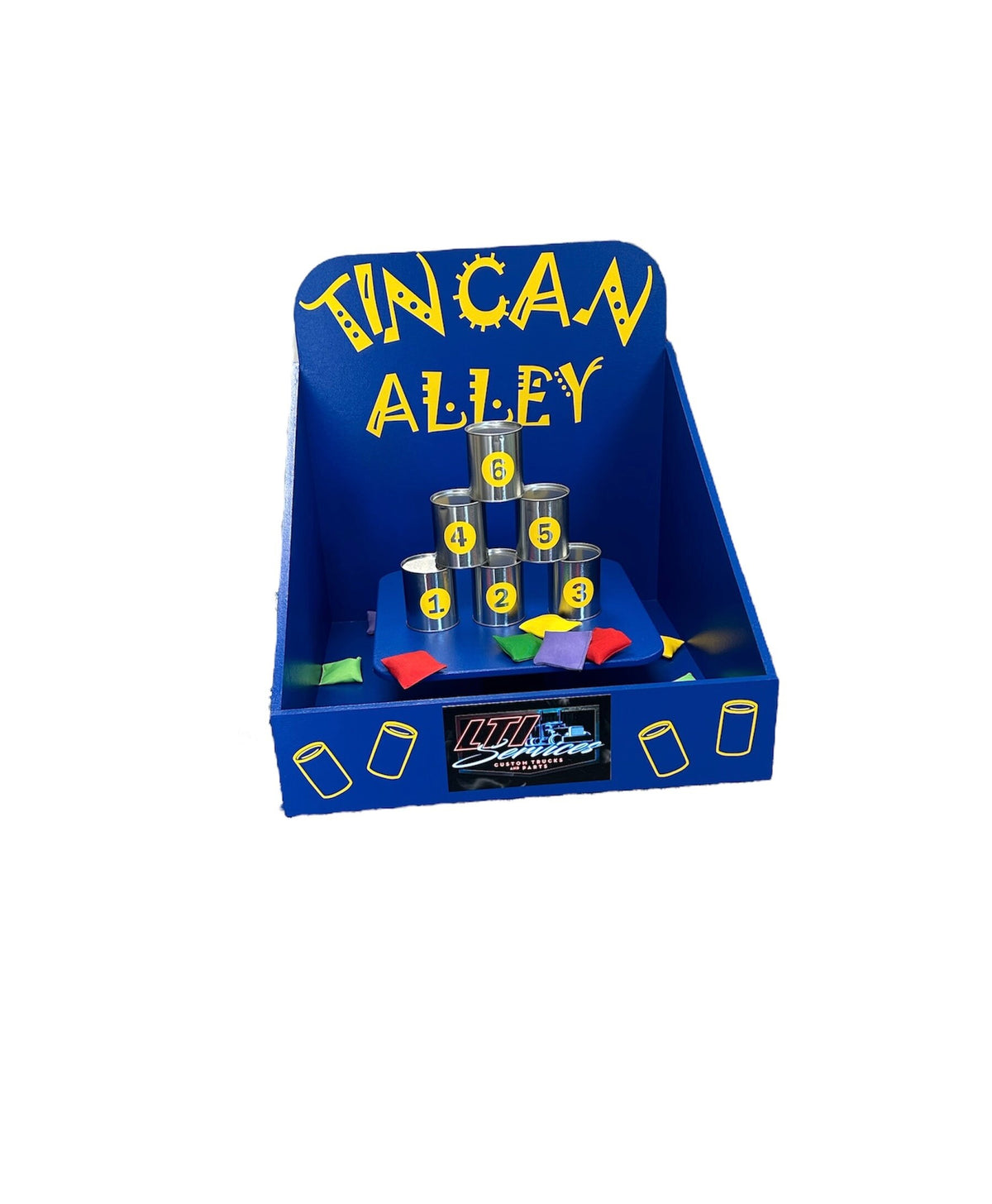 Tin can toss Carnival Game