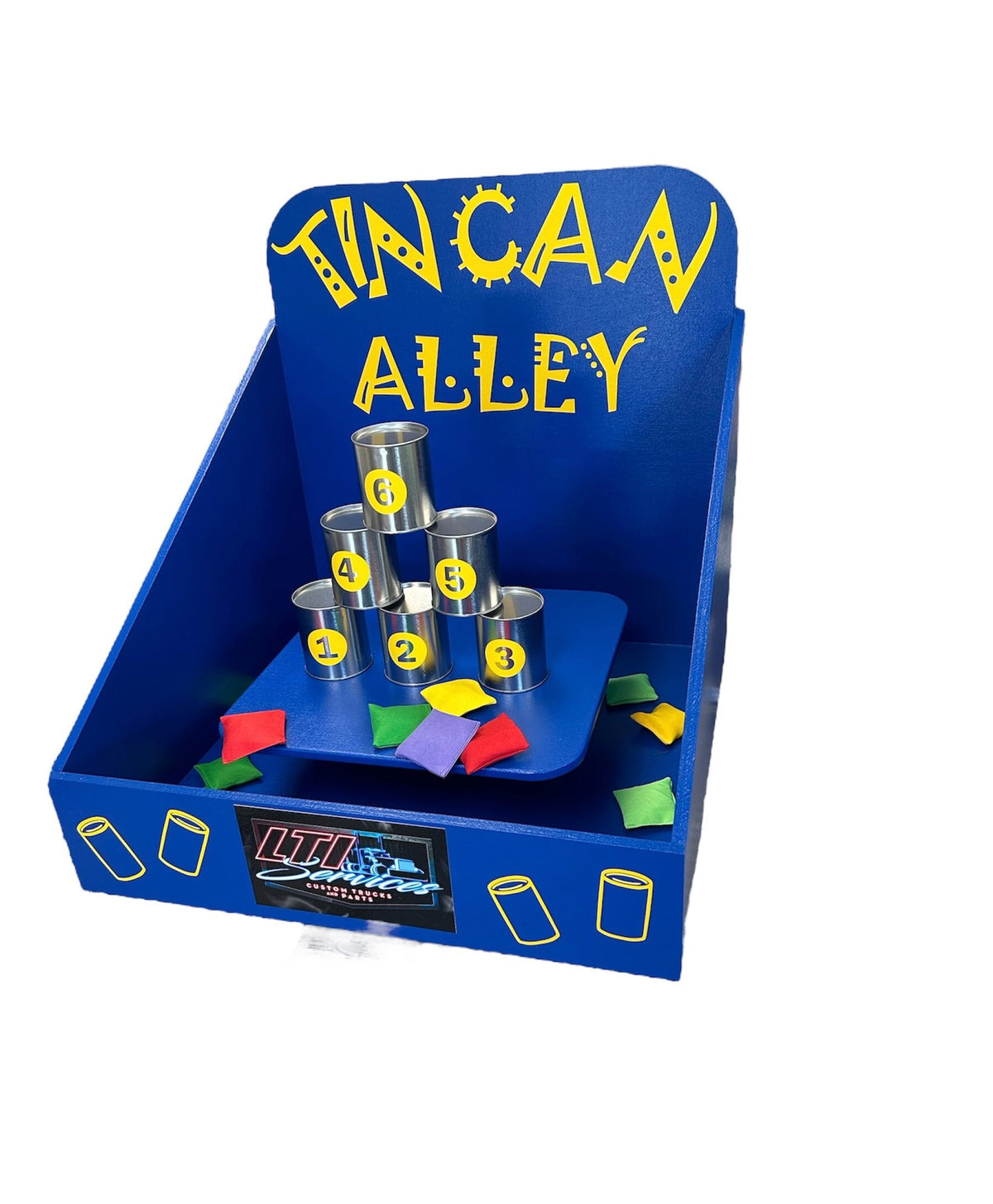 Tin can toss Carnival Game