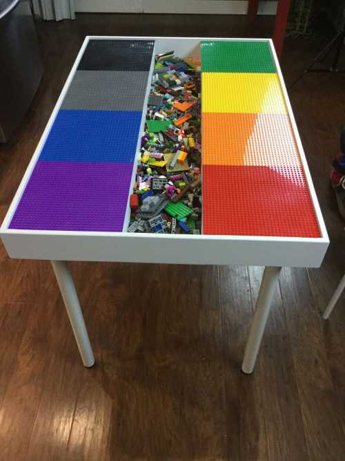 Lego Table - center storage pocket