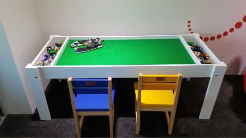 Lego Table - side storage pockets